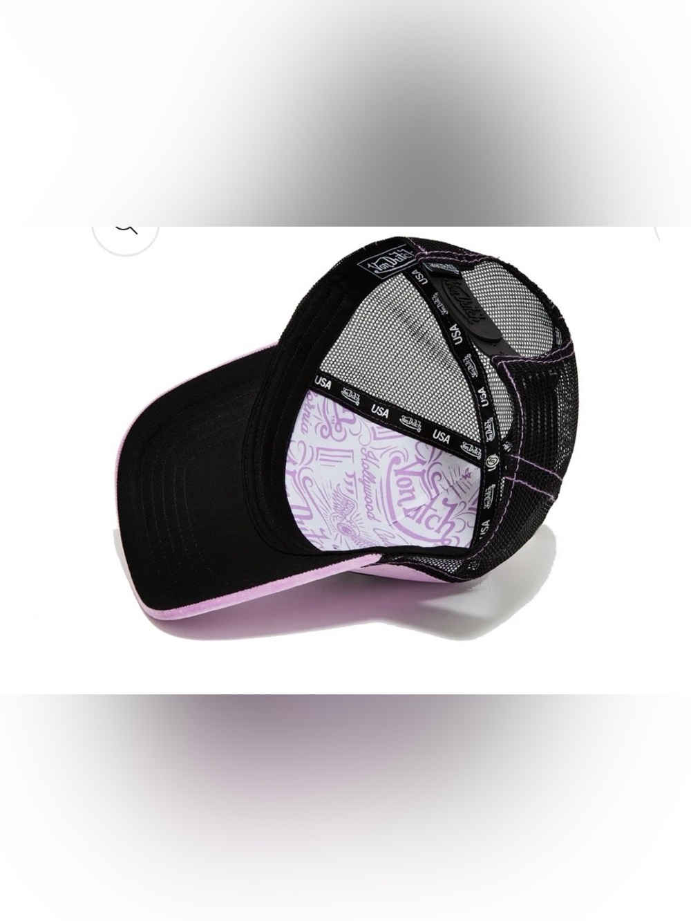VON DUTCH PLUM DUST VELVET TRUCKER HAT. New with tags. - Picture 4 of 5